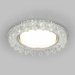 Встраиваемый светильник с LED подсветкой Elektrostandard 3025 GX53 CL (a041264)
