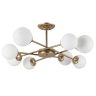 Люстра на штанге Arte lamp Marco с поддержкой Алиса A2703PL-8SG-A