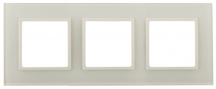 Рамка 3-постовая ЭРА Elegance 14-5103-02 Б0034507