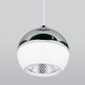 Подвесной светодиодный светильник Elektrostandard DLS023 9W 4200K белый/хром (a047803)