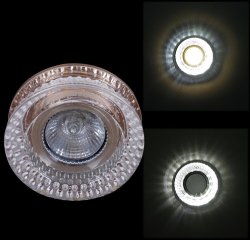 Встраиваемый светильник с LED подсветкой Reluce 71090-9.0-001D MR16 +LED3W TEA  (1390158)