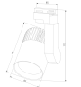 Однофазный LED светильник 20W 4200К для трека Accord Elektrostandard Accord Белый 20W 4200K (LTB17) однофазный (a039437)