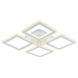 Светодиодная диммируемая люстра с ПДУ Profit Light 8085/4 WHT 209W+8W RGB