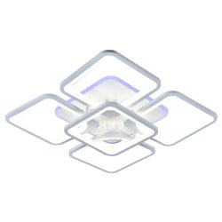 Светодиодная диммируемая люстра с ПДУ Profit Light 8057/4+1 WHT 170W+10W RGB
