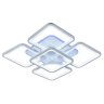 Светодиодная диммируемая люстра с ПДУ Profit Light 8057/4+1 WHT 170W+10W RGB