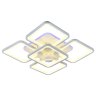 Светодиодная диммируемая люстра с ПДУ Profit Light 8057/4+1 WHT 170W+10W RGB