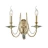 Бра Crystal Lux с лампочками VICTORIA AP2 GOLD/AMBER+Lamps E14 Свеча