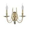 Бра Crystal Lux с лампочками VICTORIA AP2 GOLD/AMBER+Lamps E14 Свеча