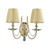 Бра Crystal Lux с лампочками VICTORIA AP2 GOLD/AMBER+Lamps E14 Свеча