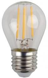 Лампа светодиодная филаментная ЭРА E27 11W 2700K прозрачная F-LED P45-11w-827-E27 Б0047013