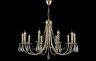Подвесная люстра Crystal Lux VICTORIA SP10 GOLD/AMBER