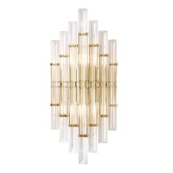 Настенный светильник Crystal Lux Saragosa AP2 Brass/Transparente