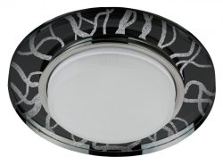 Встраиваемый светильник ЭРА GX53 DK80 WH/BK