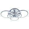Светодиодная диммируемая люстра с ПДУ Profit Light 8077/6 CHR 168W+8W RGB
