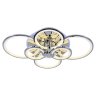 Светодиодная диммируемая люстра с ПДУ Profit Light 8077/6 CHR 168W+8W RGB