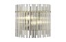 Бра Crystal Lux с лампочками AURELIO AP2 GOLD+CHROME/TRANSPARENT+Lamps E14 Свеча