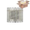 Бра Crystal Lux с лампочками AURELIO AP2 GOLD+CHROME/TRANSPARENT+Lamps E14 Свеча