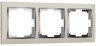 Рамка на 3 поста (слоновая кость/хром) Werkel W0031903