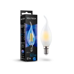 Филаментная светодиодная лампа E14 6W 4000К (белый) Crystal Voltega 7026