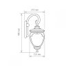 Andromeda D (GLYF-8024D) черное золото Уличный настенный светильник Elektrostandard 4690389042676 (a027996)