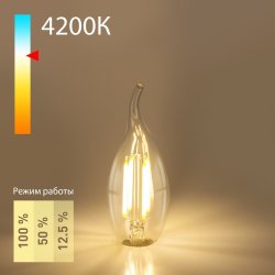 Филаментная светодиодная лампа E14 5W 4200K (белый) Elektrostandard Dimmable BLE1424 (a055830)