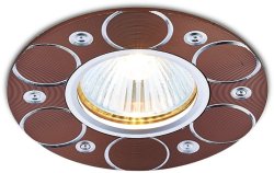 Встраиваемый точечный светильник Ambrella light Cristal spot A808 AL/BR