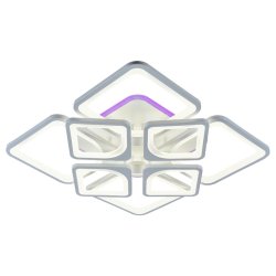 Светодиодная диммируемая люстра с ПДУ Profit Light 8057/4+4 WHT A 224W+10W RGB