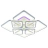 Светодиодная диммируемая люстра с ПДУ Profit Light 8057/4+4 WHT A 224W+10W RGB