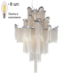 Каскадная люстра с лампочками от Lustrof Мультивело 1156-519427