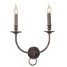 Бра Crystal Lux с лампочками Suerte Brown AP2+Lamps E14 Свеча