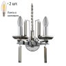Бра Crystal Lux с лампочками MARRON AP2 CHROME+Lamps E14 Свеча