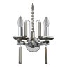Бра Crystal Lux с лампочками MARRON AP2 CHROME+Lamps E14 Свеча