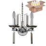 Бра Crystal Lux с лампочками MARRON AP2 CHROME+Lamps E14 Свеча